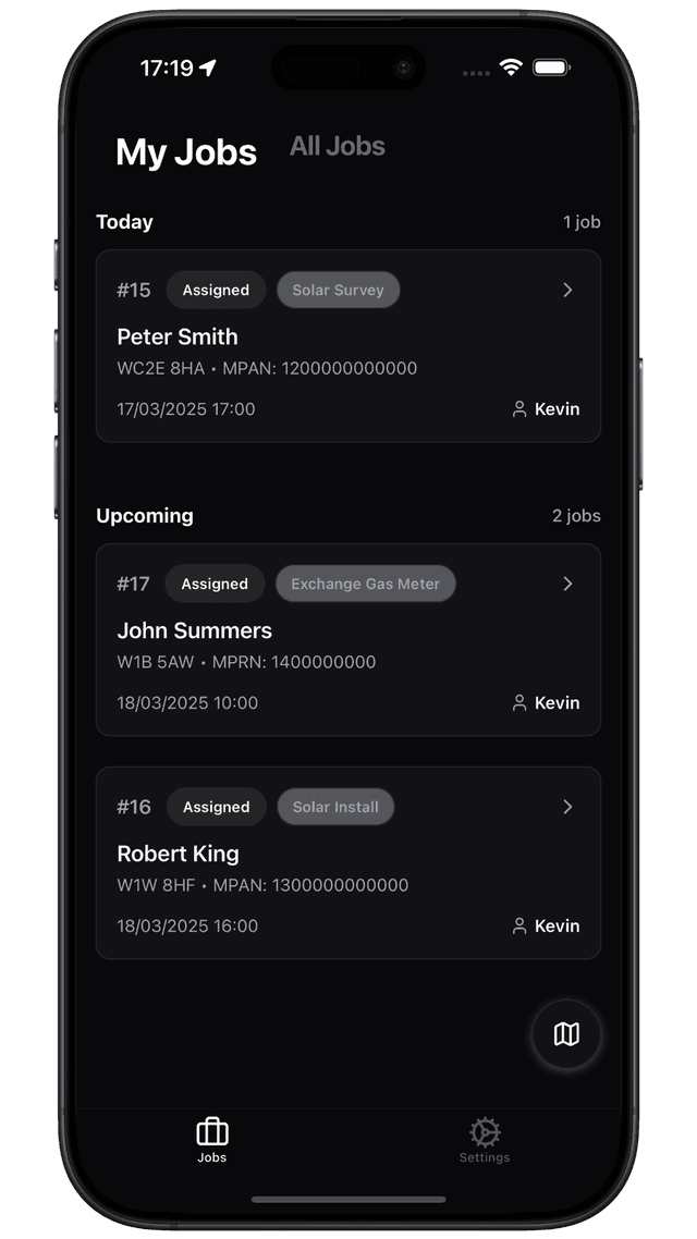 Shocking Energy Mobile App